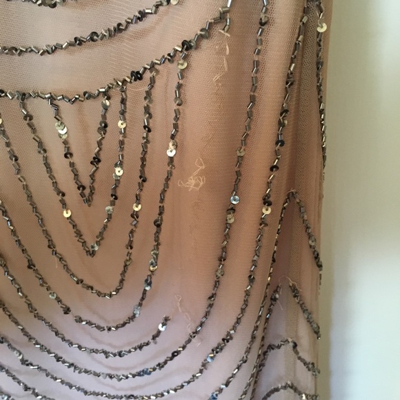 Adrianna Papell Sequined Blouson Gown - Picture 8 of 8